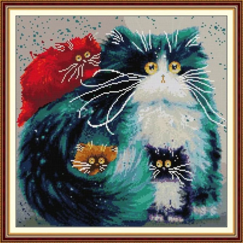 Colorful cat