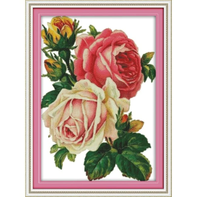 Ferns and roses