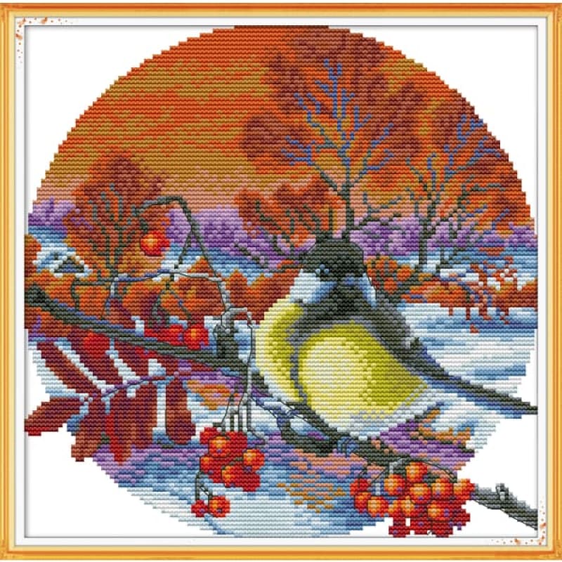 Little Bird And Hawthorn