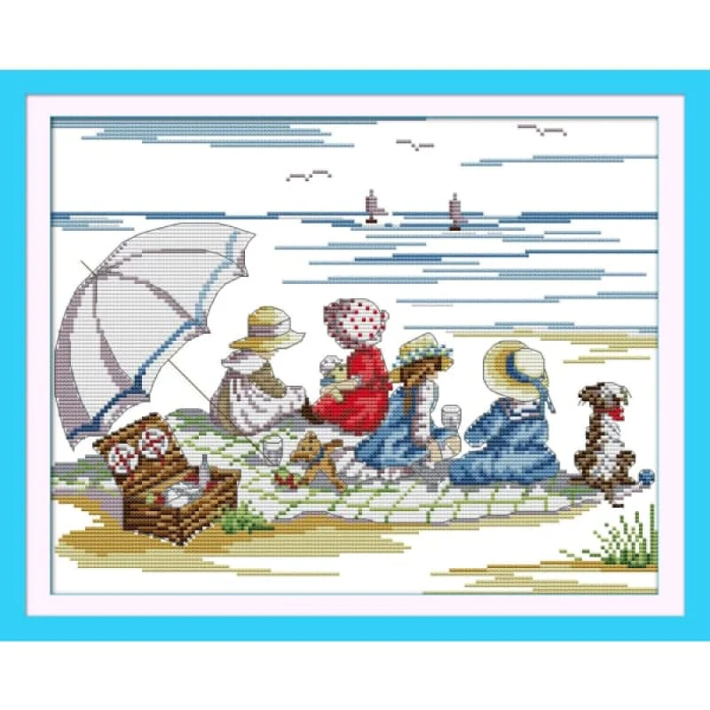 Playing on the beach (2)