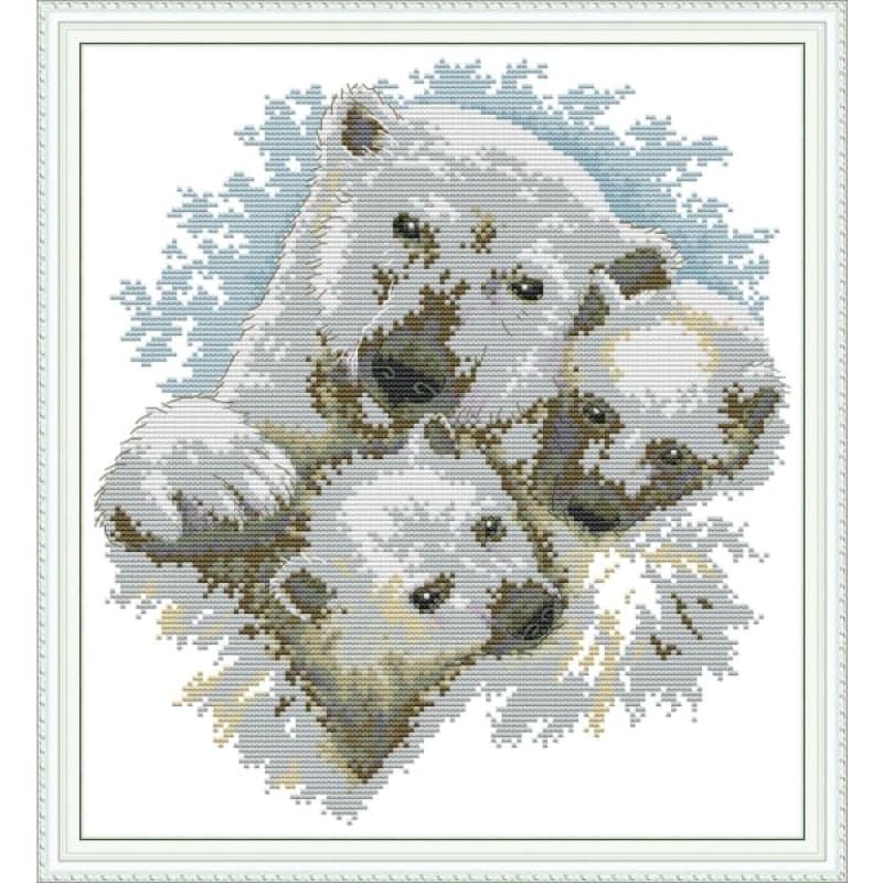 Polar bear family