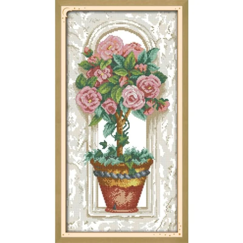 Roses on the windowsill