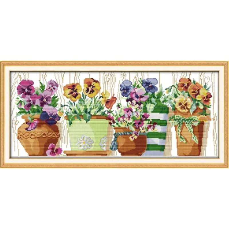 The pottings on the windowsill (2)