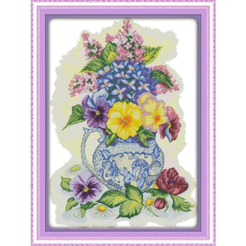 Three color vase