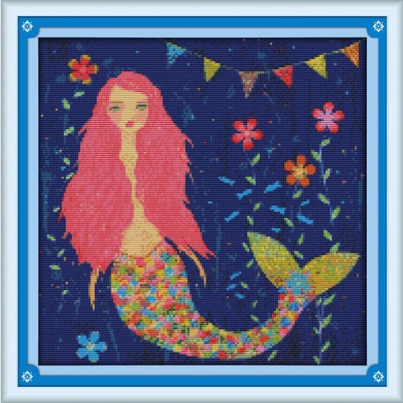 Watercolor mermaid